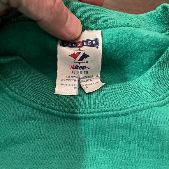 Christmas Sweatshirt: Property of North Pole: Santa and Rudolph: Unisex XL - Picture 2 of 3